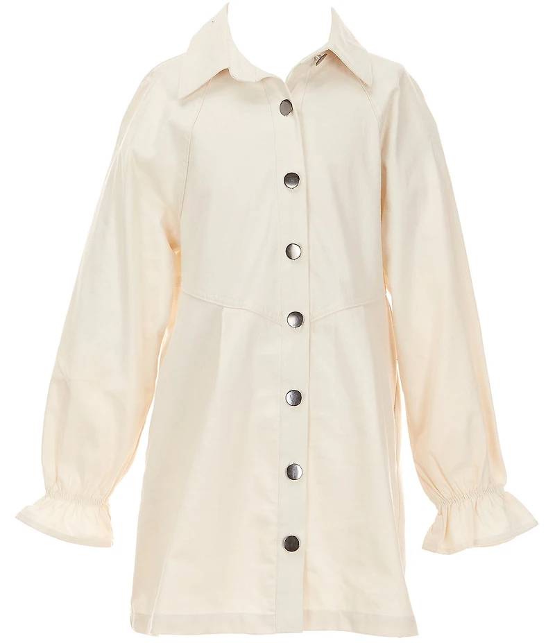 Xtraordinary Big Girls Long-Sleeve Shirtdress