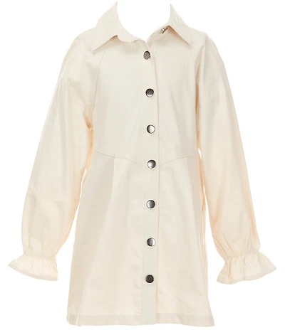 Xtraordinary Big Girls Long-Sleeve Shirtdress