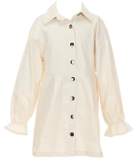 Xtraordinary Big Girls Long-Sleeve Shirtdress