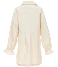 Xtraordinary Big Girls Long-Sleeve Shirtdress