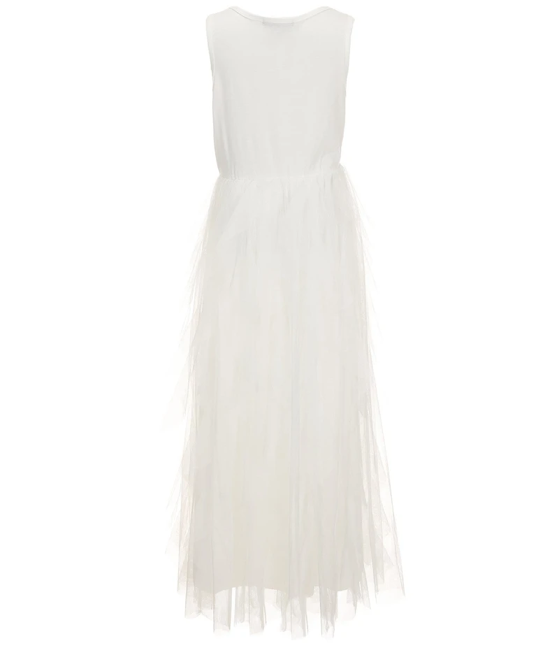 Xtraordinary Big Girls Long Sleeve Sweater Maxi Tulle Dress