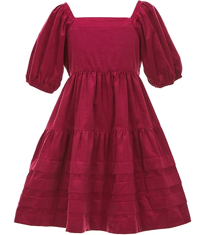 Xtraordinary Big Girls Ruffle Corduroy Dress
