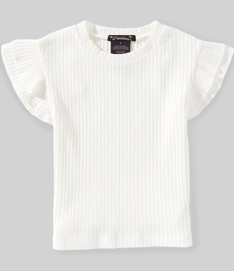 Xtraordinary Big Girls Ruffle-Sleeve Knit Top