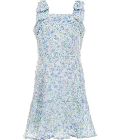 Xtraordinary Big Girls Sleeveless Ditsy-Floral-Printed Fit-And-Flare Dress