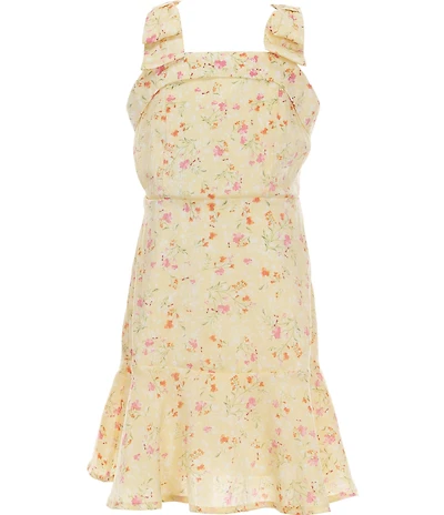 Xtraordinary Big Girls Sleeveless Floral-Printed Fit-And-Flare Dress