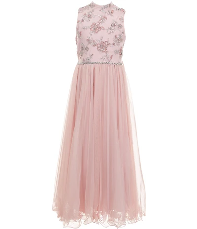 Xtraordinary Big Girls Sleeveless Ombre High Low Dress