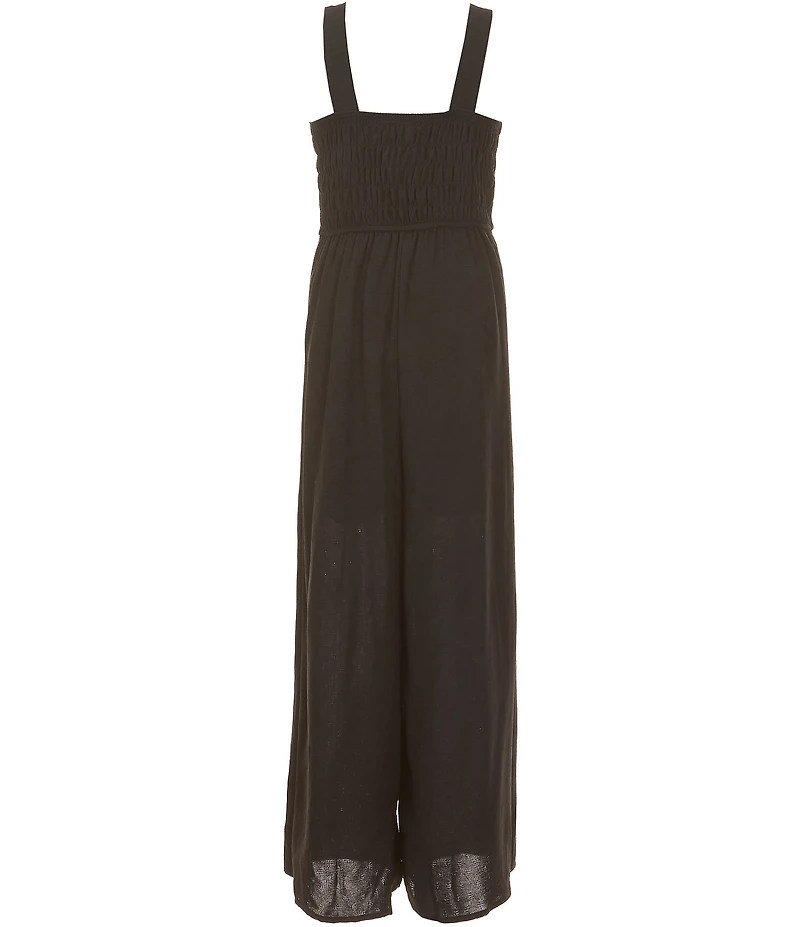 Xtraordinary Big Girls Sleeveless Smocked Jumpsuit