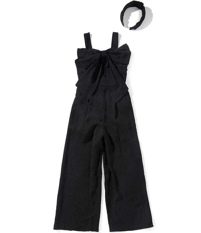 Xtraordinary Big Girls Sleeveless Smocked Jumpsuit