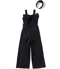 Xtraordinary Big Girls Sleeveless Smocked Jumpsuit