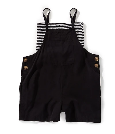 Xtraordinary Big Girls Sleeveless Solid Romper & Floral Printed Tube Top Set