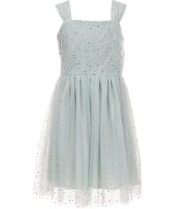 Xtraordinary Big Girls Sleeveless Sparkle Tulle Fit-And-Flare Dress
