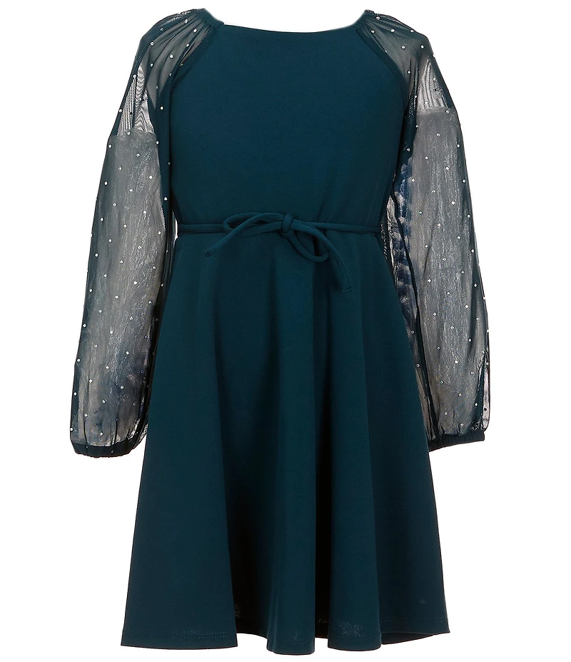 Xtraordinary Little Girls Studded-Sleeve A-Line Dress