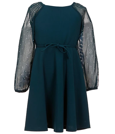 Xtraordinary Little Girls Studded-Sleeve A-Line Dress