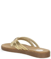 Yellow Box Fawn Double Strap Flip Flop Sandals