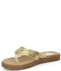 Yellow Box Fawn Double Strap Flip Flop Sandals