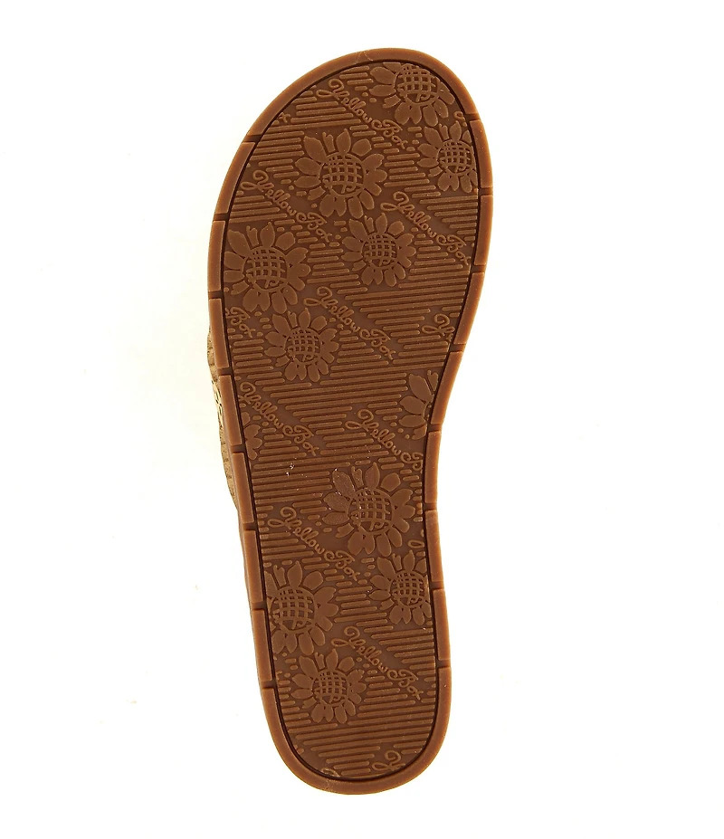 Yellow Box Fawn Double Strap Flip Flop Sandals