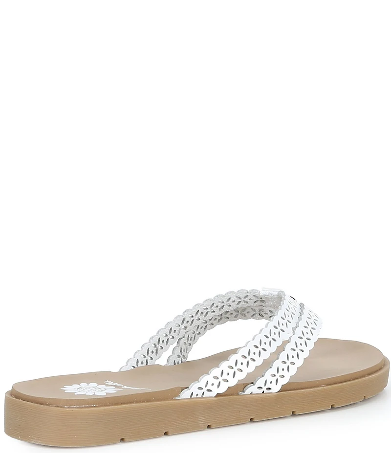 Yellow Box Fawn Double Strap Flip Flop Sandals