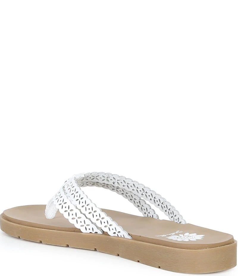 Yellow Box Fawn Double Strap Flip Flop Sandals