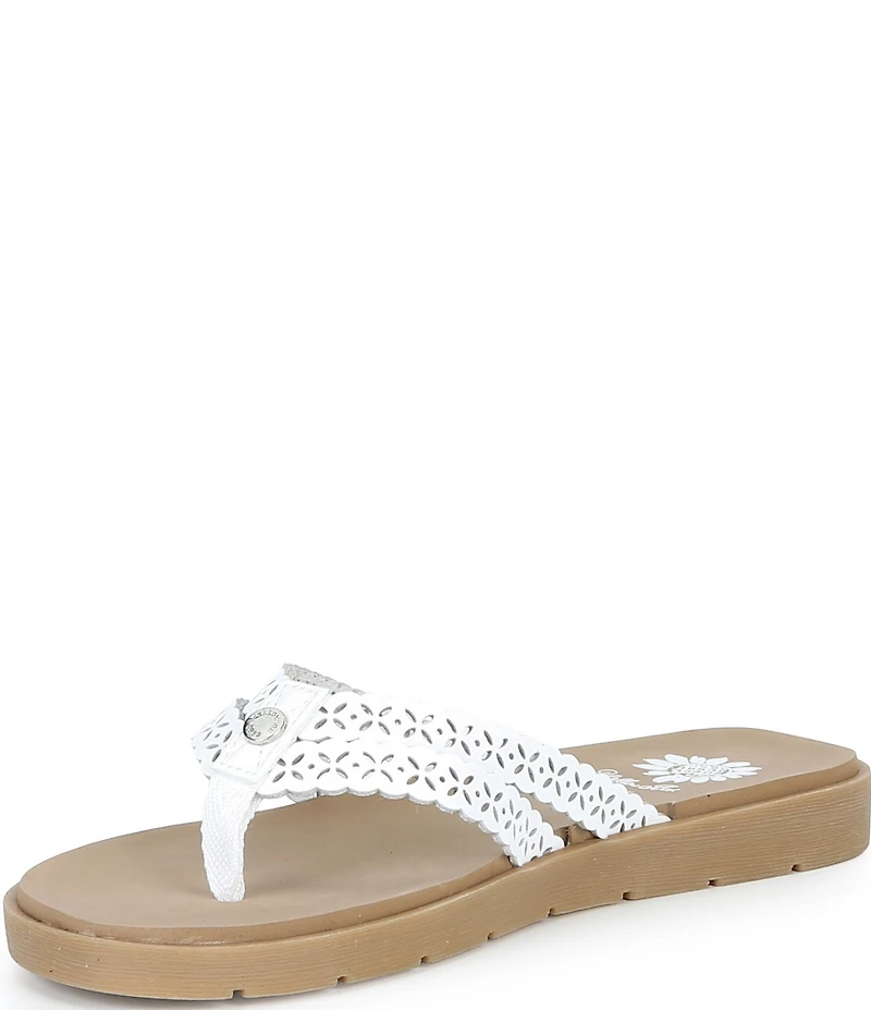 Yellow Box Fawn Double Strap Flip Flop Sandals