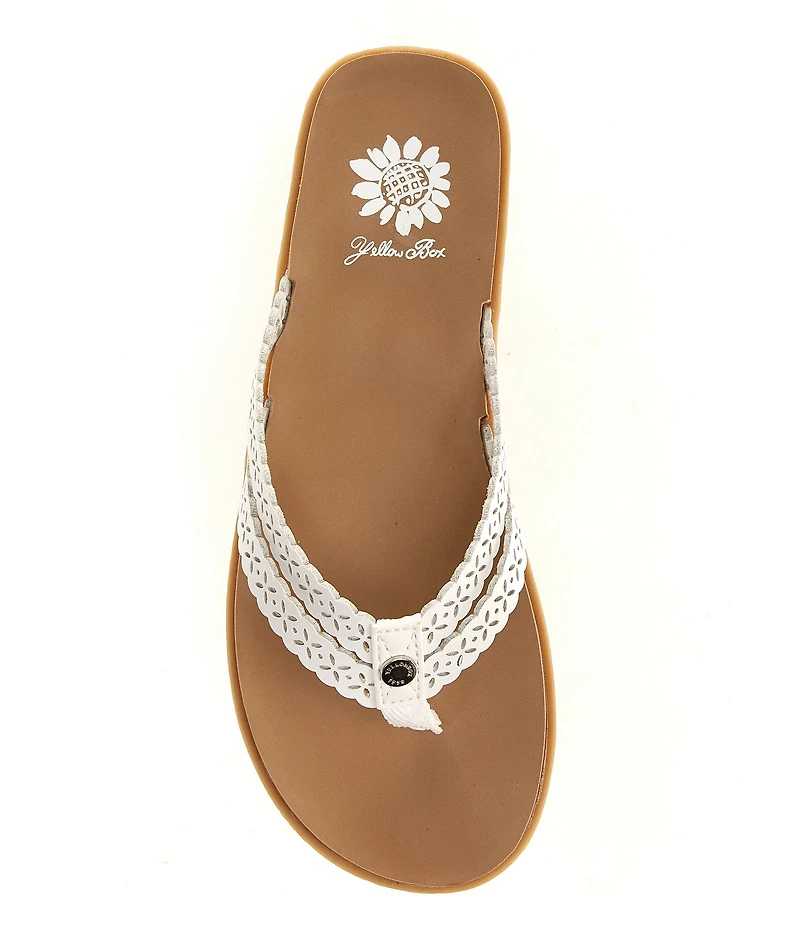 Yellow Box Fawn Double Strap Flip Flop Sandals