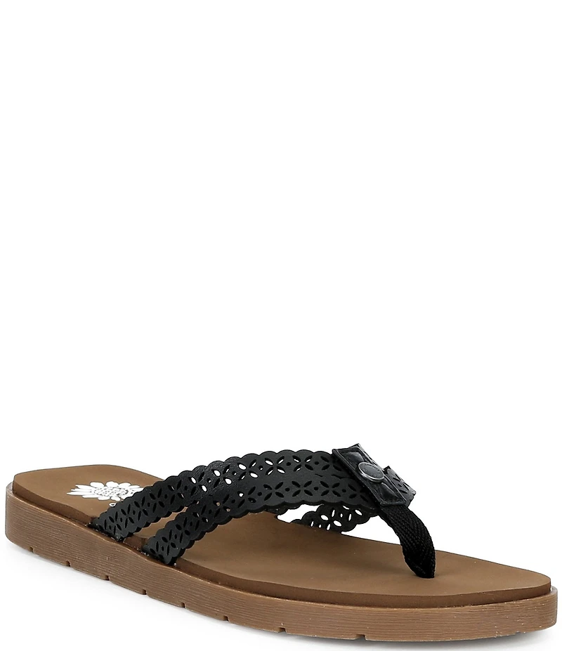 Yellow Box Fawn Double Strap Flip Flop Sandals