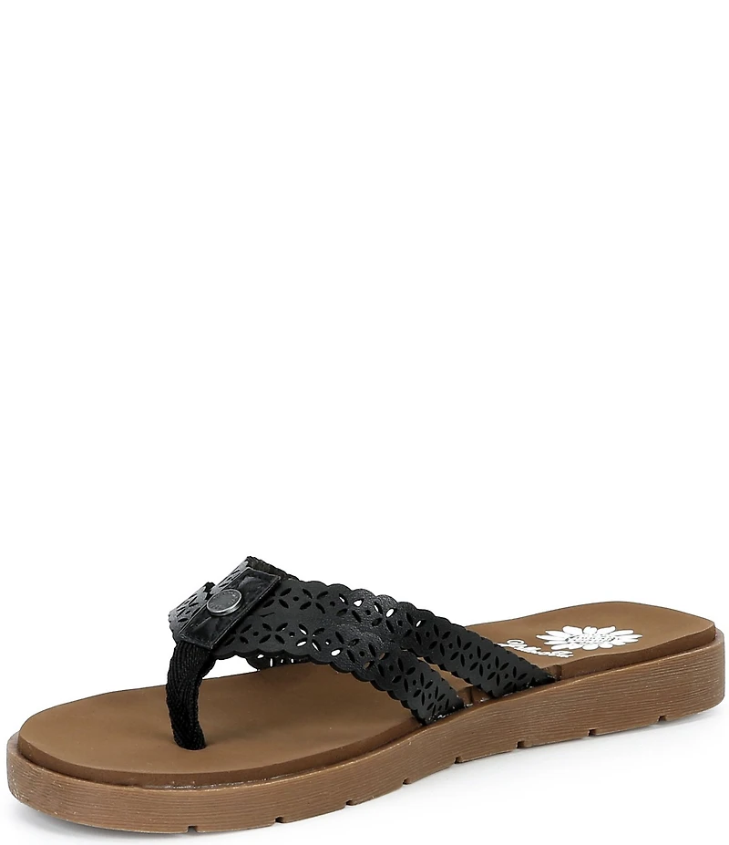 Yellow Box Fawn Double Strap Flip Flop Sandals