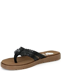 Yellow Box Fawn Double Strap Flip Flop Sandals