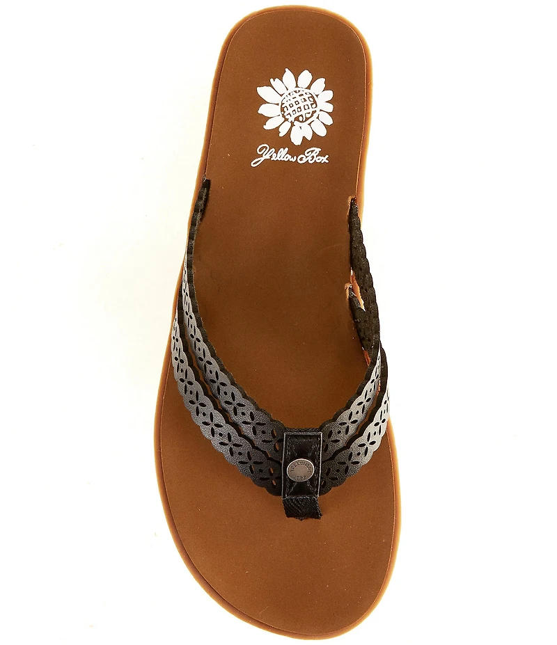 Yellow Box Fawn Double Strap Flip Flop Sandals