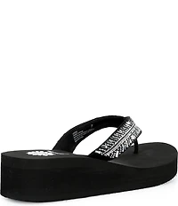 Yellow Box Lessie Embellished Flip Flop Sandals