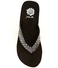 Yellow Box Lessie Embellished Flip Flop Sandals