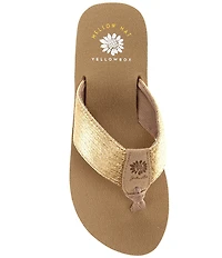 Yellow Box Leyla Embellished Flip Flop Sandals