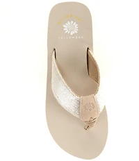 Yellow Box Leyla Embellished Flip Flop Sandals