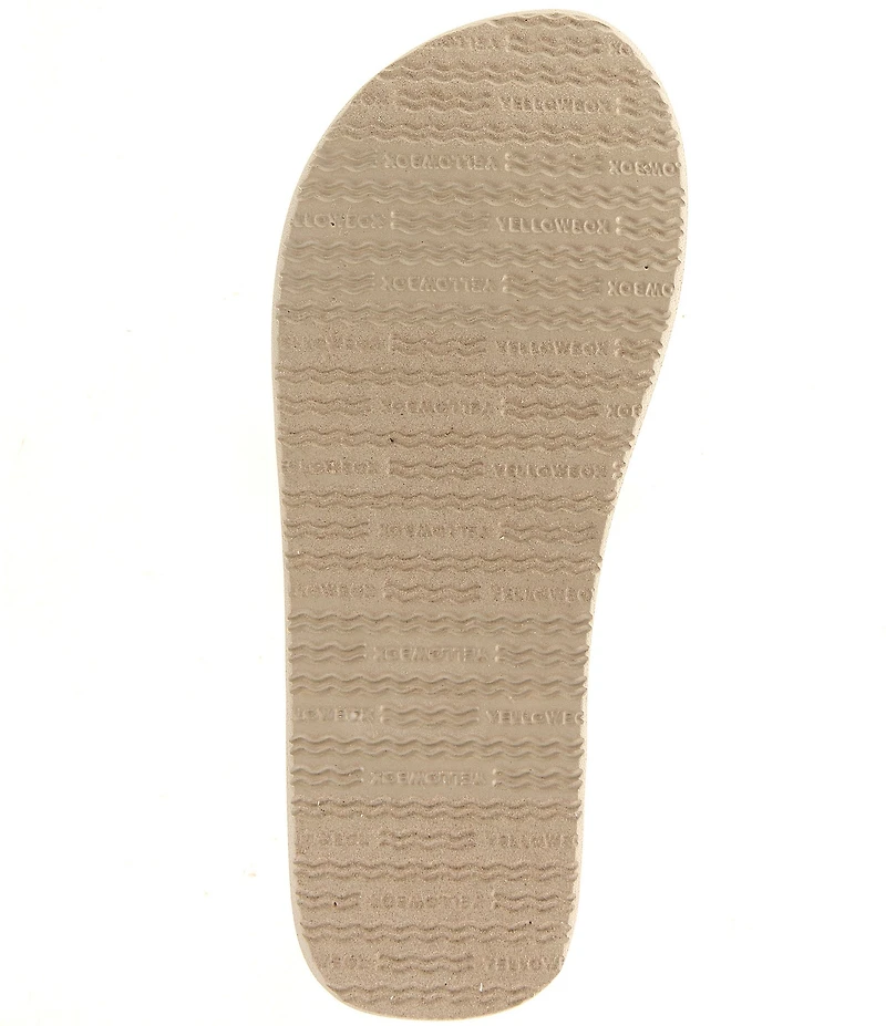 Yellow Box Leyla Embellished Flip Flop Sandals