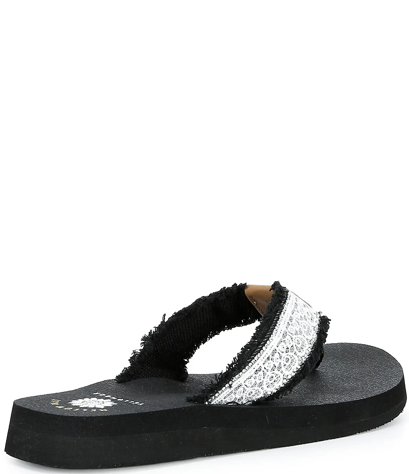 Yellow Box Nara Embellished Flip Flop Sandals