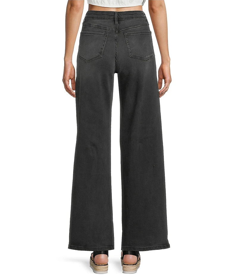 YMI Jeanswear Bella High Rise Wide Leg Denim Jeans