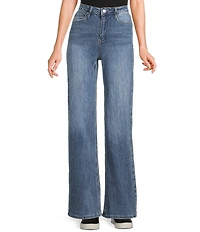 YMI Jeanswear Bella High Rise Wide Leg Jeans