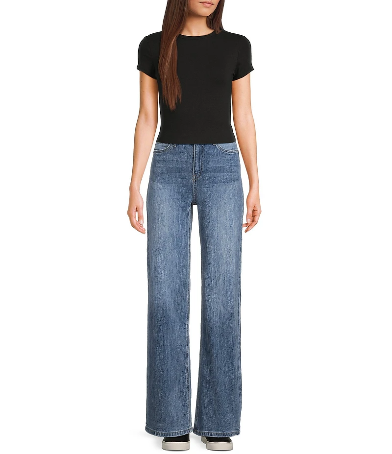 YMI Jeanswear Bella High Rise Wide Leg Jeans