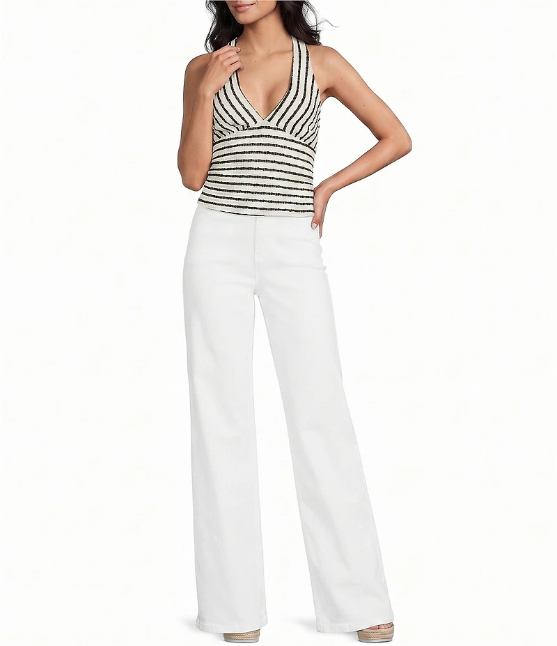 YMI Jeanswear Bella High Rise Wide Leg Denim Jeans
