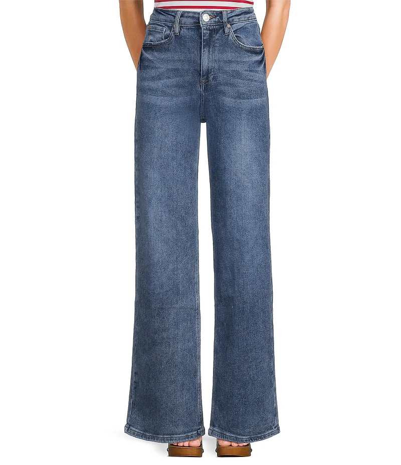 YMI Jeanswear Bella High Rise Wide Leg Denim Jeans