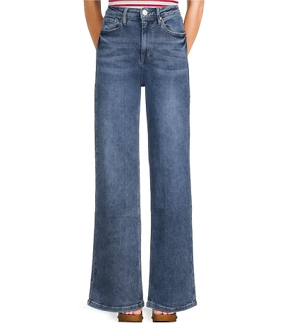 YMI Jeanswear Bella High Rise Wide Leg Denim Jeans