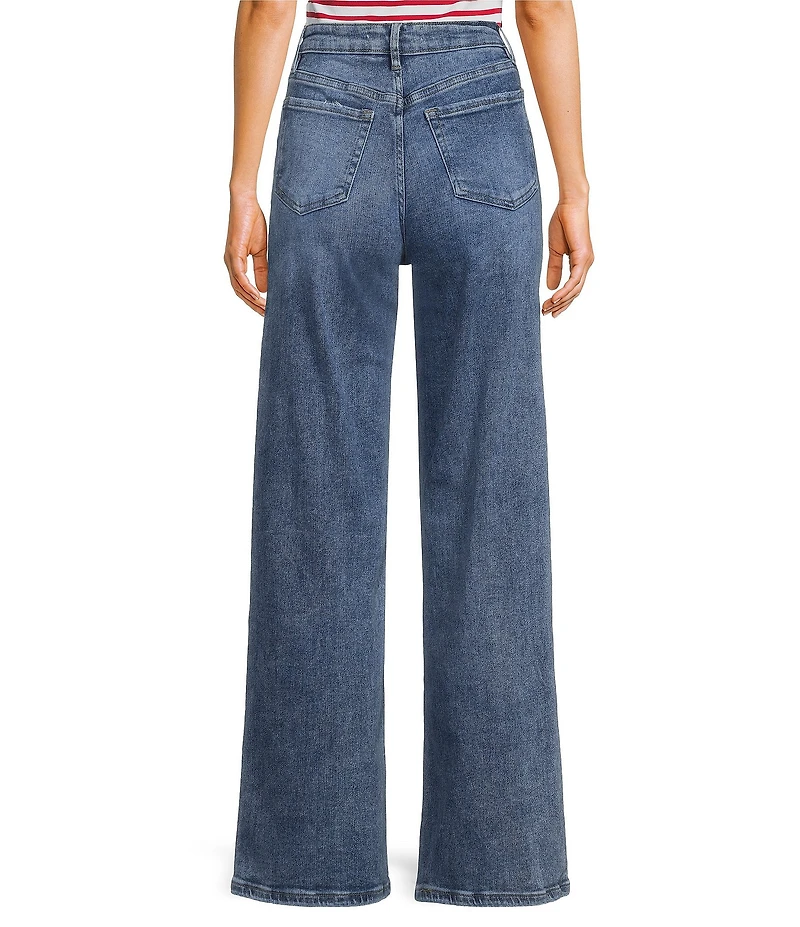 YMI Jeanswear Bella High Rise Wide Leg Denim Jeans