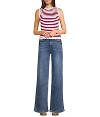 YMI Jeanswear Bella High Rise Wide Leg Denim Jeans
