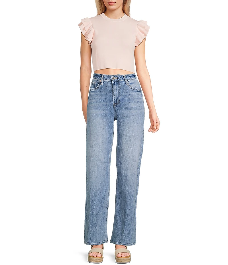 YMI Jeanswear Bella High Rise Wide Leg Jeans