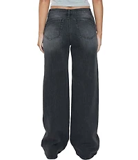 YMI Jeanswear Bella Seam Detail Wide Leg Jeans