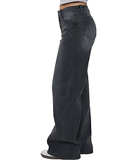 YMI Jeanswear Bella Seam Detail Wide Leg Jeans