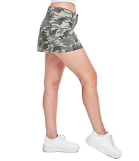 YMI Jeanswear Belted Mini Cargo Poplin Skirt