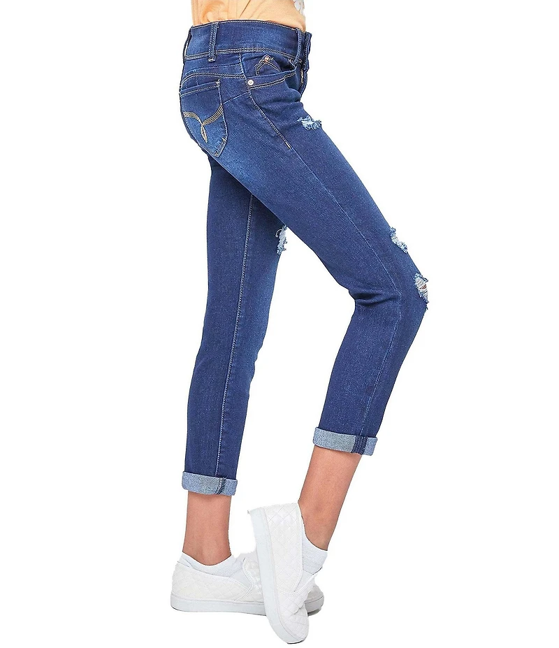 YMI Jeanswear Big Girls 7-14 WannaBettaFit Double-Cuffed Skinny Jeans