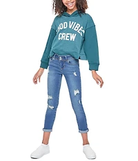 YMI Jeanswear Big Girls 7-14 WannaBettaFit Double-Cuffed Skinny Jeans