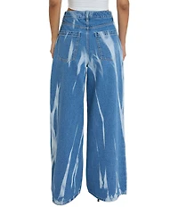 YMI Jeanswear Billie Bleached Baggy Wide Leg Jeans