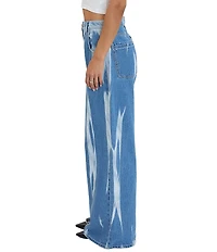 YMI Jeanswear Billie Bleached Baggy Wide Leg Jeans